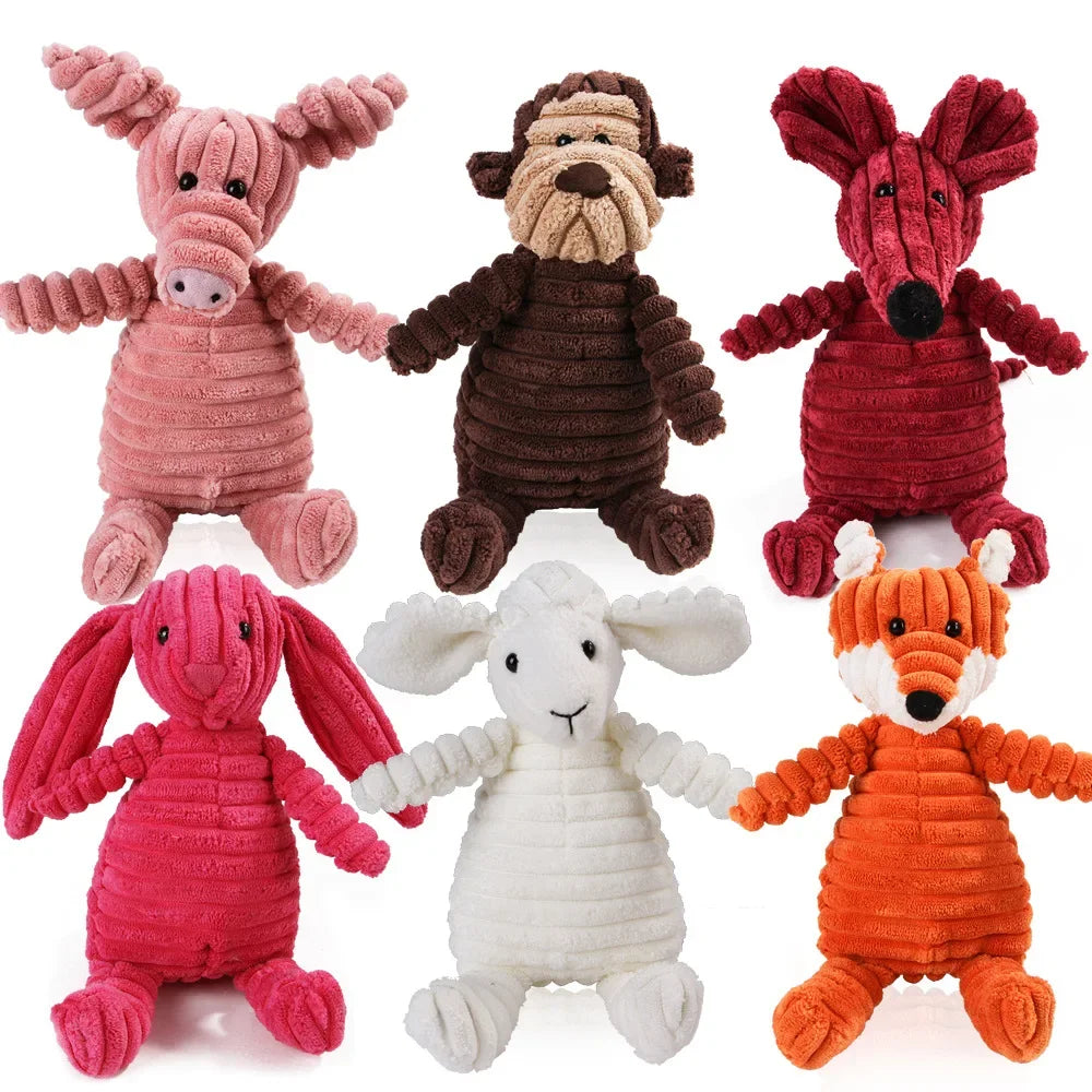Durable Corduroy Plush Dog Toy