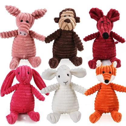 Durable Corduroy Plush Dog Toy